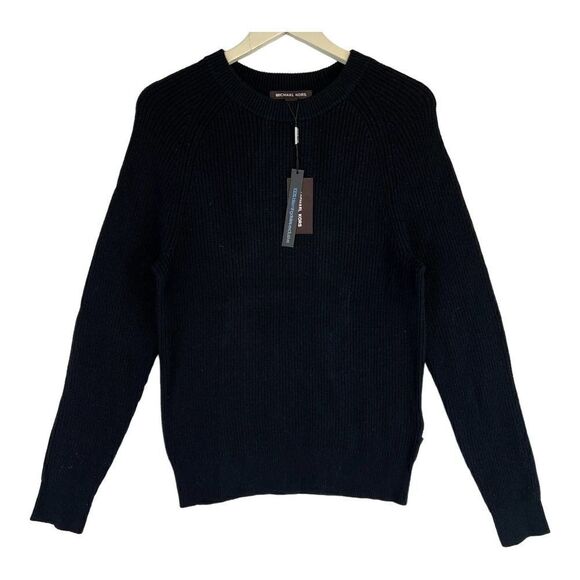 New Michael Kors Men Black Sweatshirt Crew Neck Long Sleeve Pullover US XXL - Picture 1 of 9